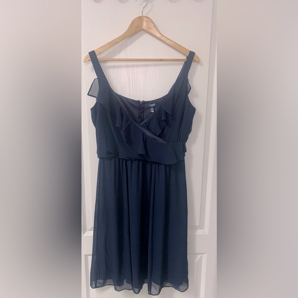 Chaps Dress - Navy Blue - Size 10 - NWT- Flowy and Beautiful